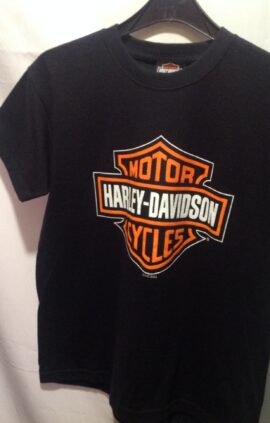 Bar and Shield logo boys Harleys tee